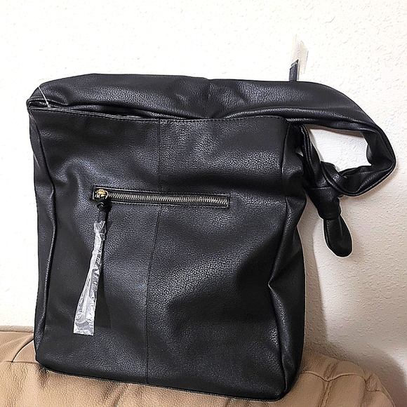 Faux Leather Shoulder Bag - Picture 1 of 4
